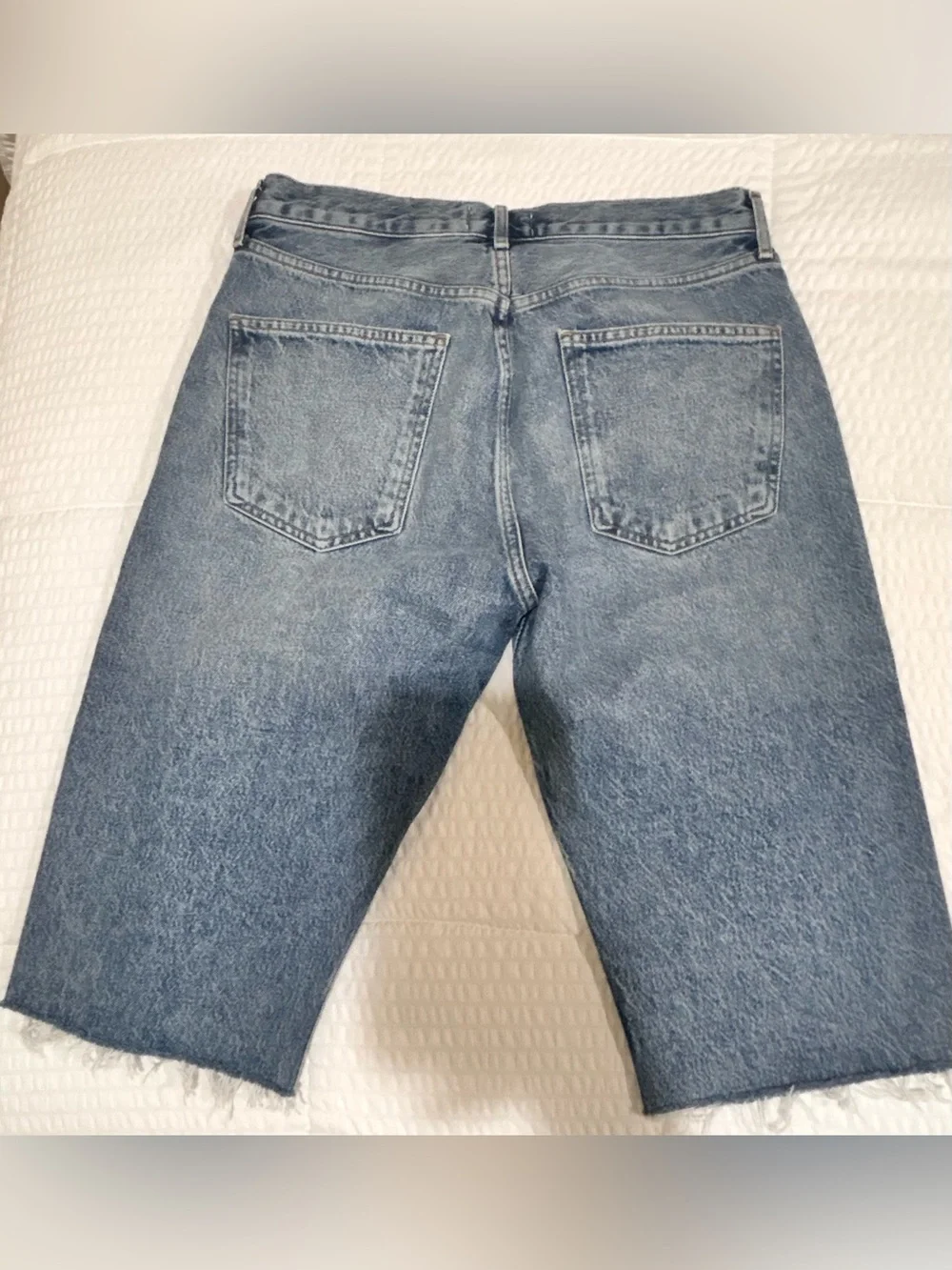 AGOLDE Carrie Long Length Cut Off Shorts SIZE:28